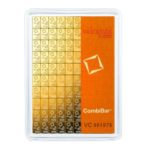 100 x 1 gram Valcambi Suisse Gold CombiBar