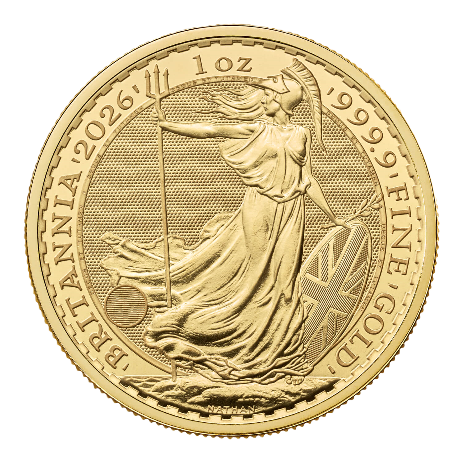 (1 oz) 31.1 гр. златна монета Британия Чарлс lll 2026г.