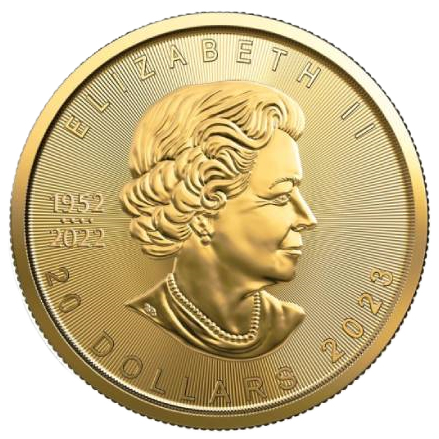 (1/2 oz) 15.55 грама златна монета Канадски Кленов Лист