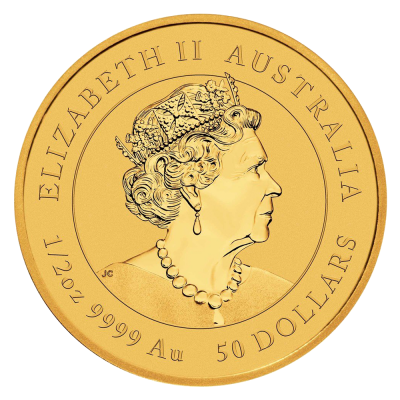 (1/2 oz) 15.55 grams Australian Lunar Year 2025 Gold Coin