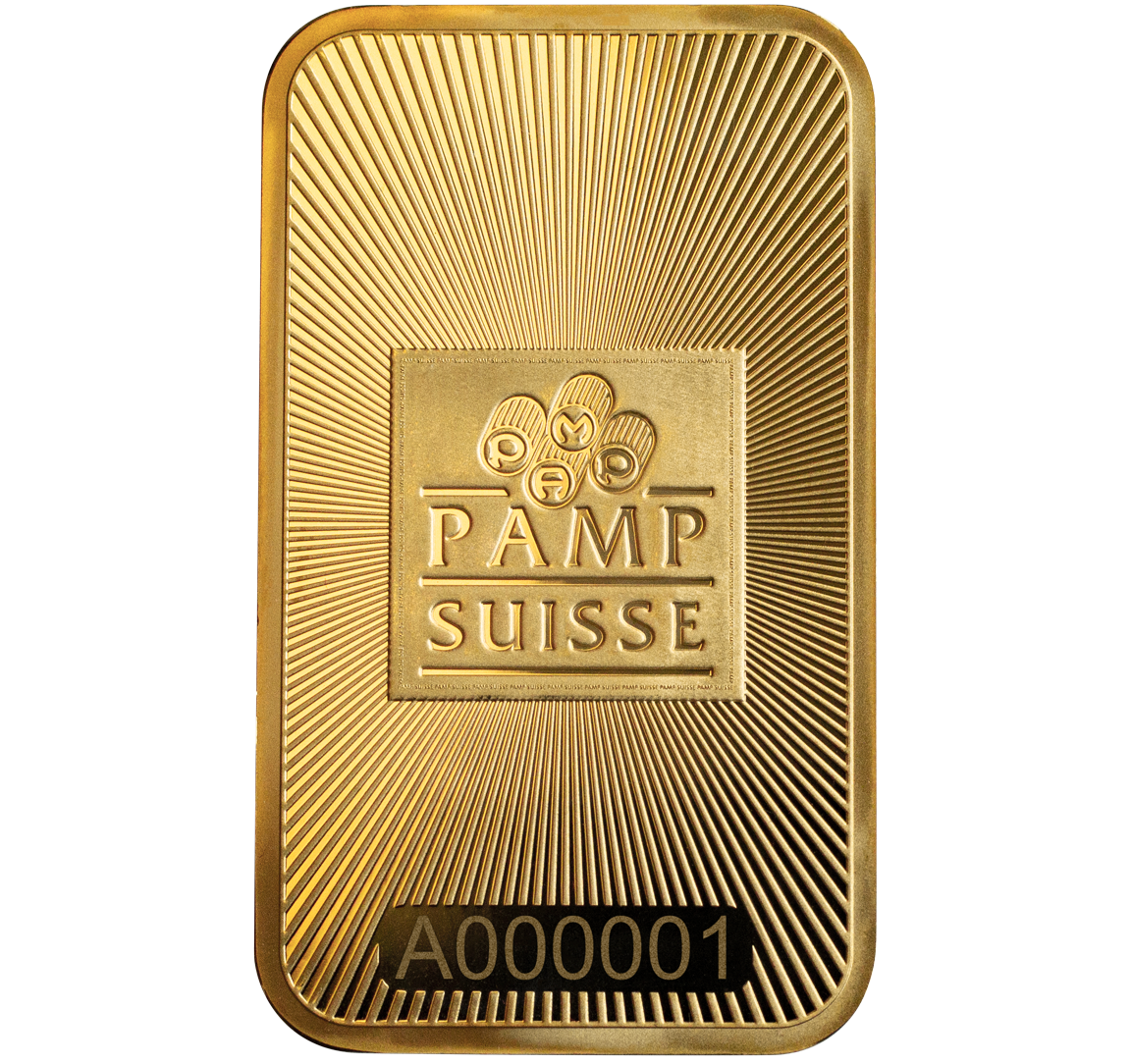 (1 oz) 31.1 грама златно кюлче PAMP Suisse