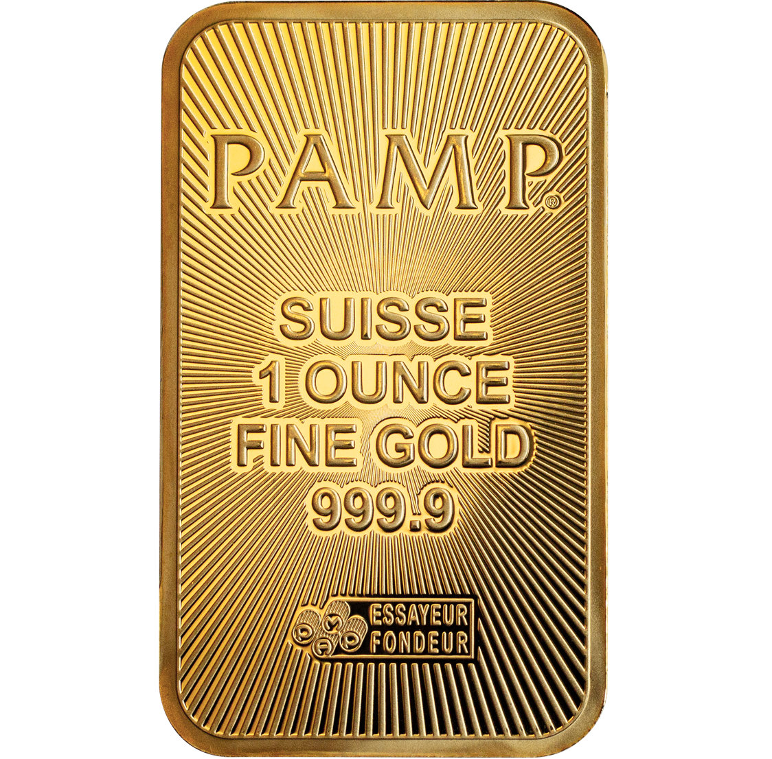 (1 oz) 31.1 грама златно кюлче PAMP Suisse