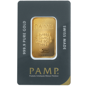 (1 oz) 31.1 грама златно кюлче PAMP Suisse