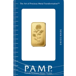 10 грама златно кюлче PAMP Роза
