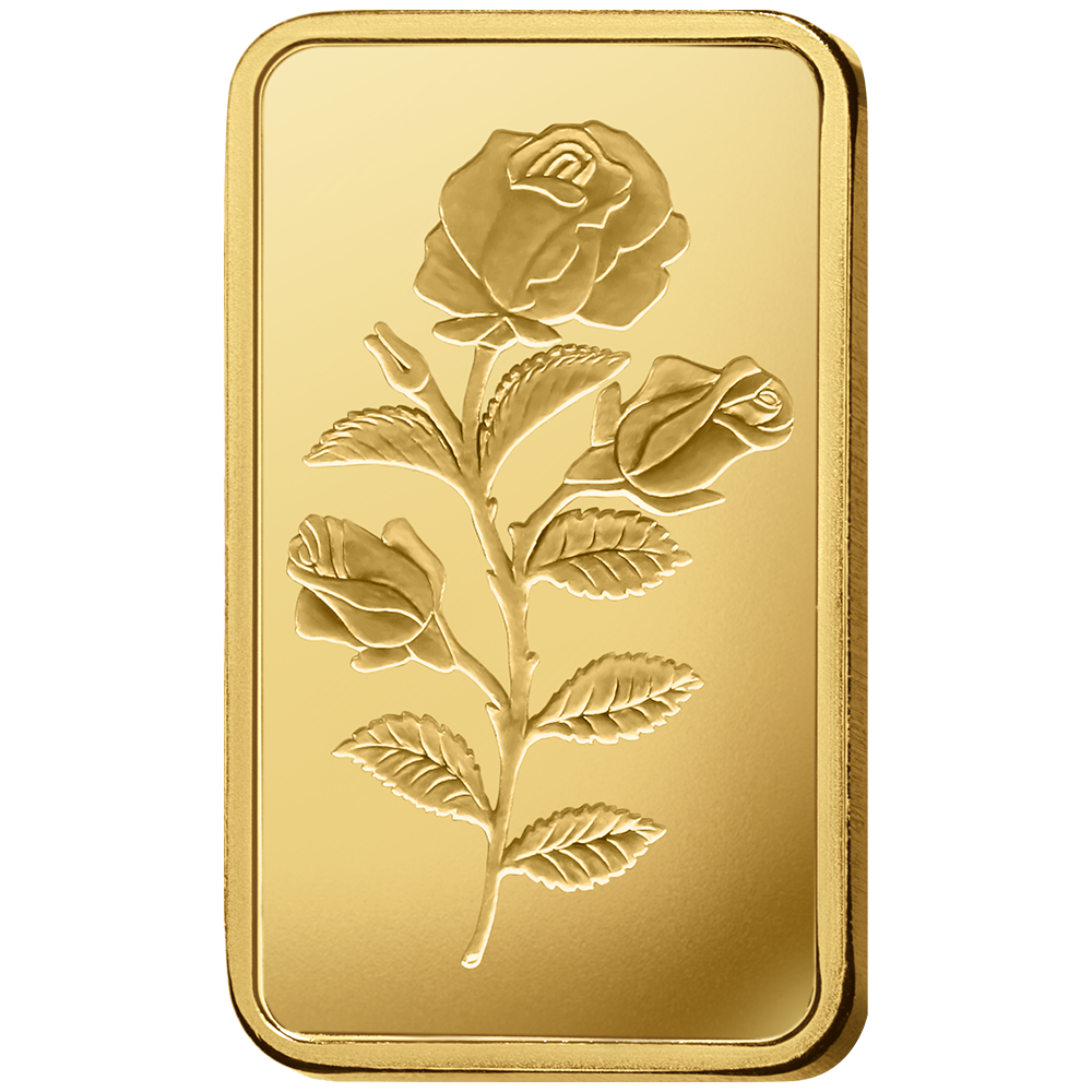 5 грама златно кюлче PAMP Роза