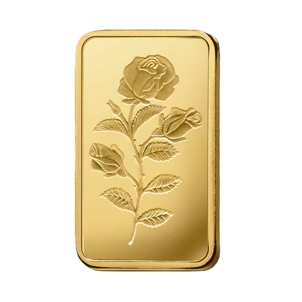 2.5 грама златно кюлче PAMP Роза